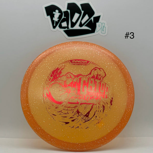 BASSKERVILLE ジャックオーダーター　マルグーチェ　レインボー Innova Metal Flake Champion Gator Jessica Weese Tour Series