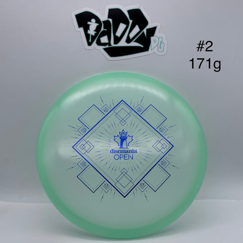 Discmania Color Glow C-Line P2 Putt & Approach with 2023 Discmania Open Stamp