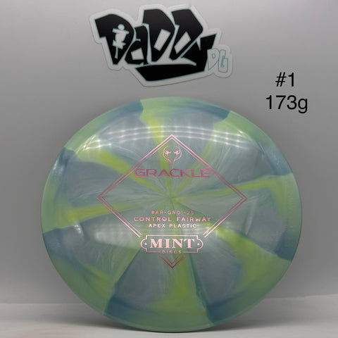 ****NEW Mint Discs Apex Swirl Grackle Control Fairway Driver
