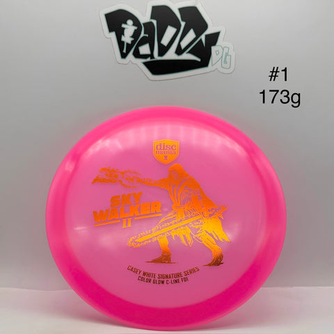Discmania Color Glow C-Line FD1 Sky Walker 2 Casey White Signature Series Fairway Driver