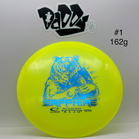 ****NEW Latitude 64 Opto Moonshine Glow Sapphire Distance Driver