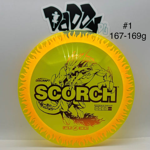 ****NEW Discraft FuZed Scorch w/ Flame Pattern Distance Driver