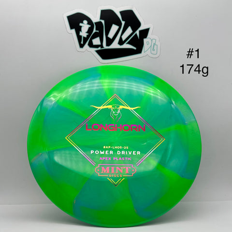 Mint Discs Apex Swirl Longhorn Distance Driver