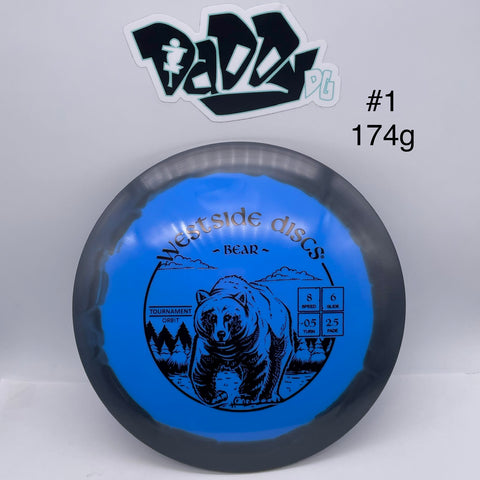 Westside Discs Tournament Orbit Bear Control Driver