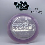 Discraft Z Metallic Force 2021 Tour Series Andrew Presnell stamped distance Driver