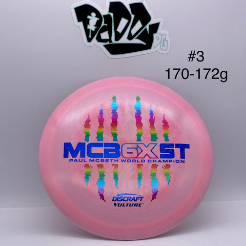 **NEW Discraft ESP Vulture Paul McBeth 6x MCB6XST Stamped Distance Driver