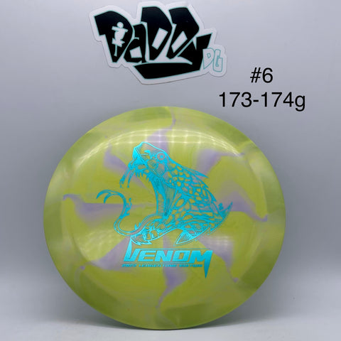 Discraft Swirly ESP Venom 2022 Ledgestone Stamped Distance Driver