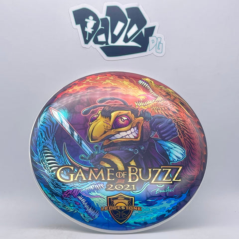Discraft Buzzz Full Foil "Game of Buzzz 2021 Ledgestone" Stamped Midrange