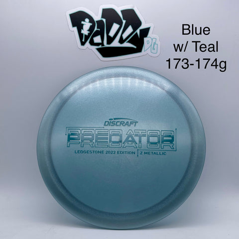 Discraft Z-Metallic 2022 Ledgestone Predator Driver