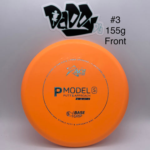 Prodigy ACE Line P Model S BaseGrip Plastic - Cale Leiviska Bottom Stamped Putter