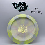 Discraft ESP Swirl Force 2022 Ledgestone Bottom Stamped Distance Driver