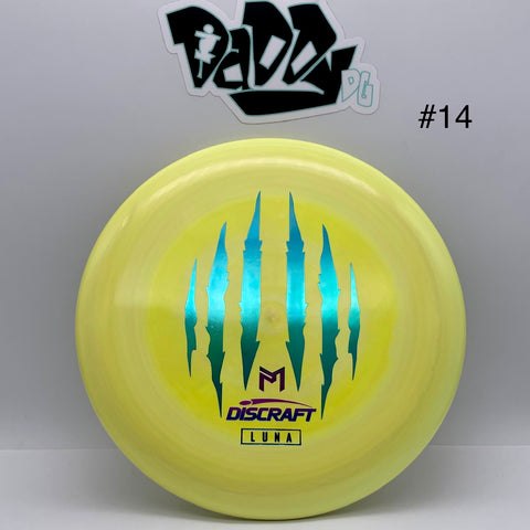 **NEW Discraft ESP Luna 2023 Paul McBeth 6x Commemorative Stamped Putt & Approach