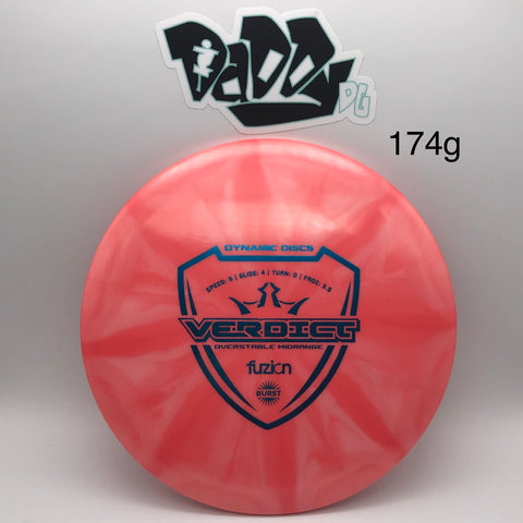 Dynamic Discs Verdict Fuzion Burst Midrange